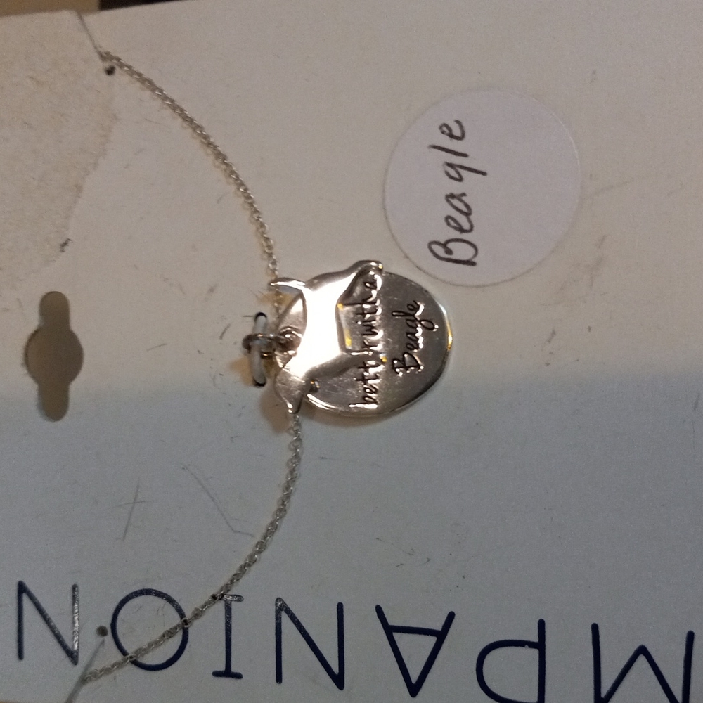 Sterling  Beagle necklace